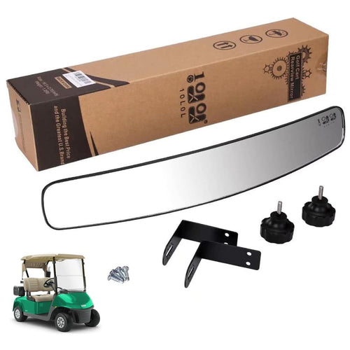 10L0L Golf Cart Mirror Rear View 16.5 Extra Wide 180 Degree Panoramic for Yamaha EZGO Club Car and Others