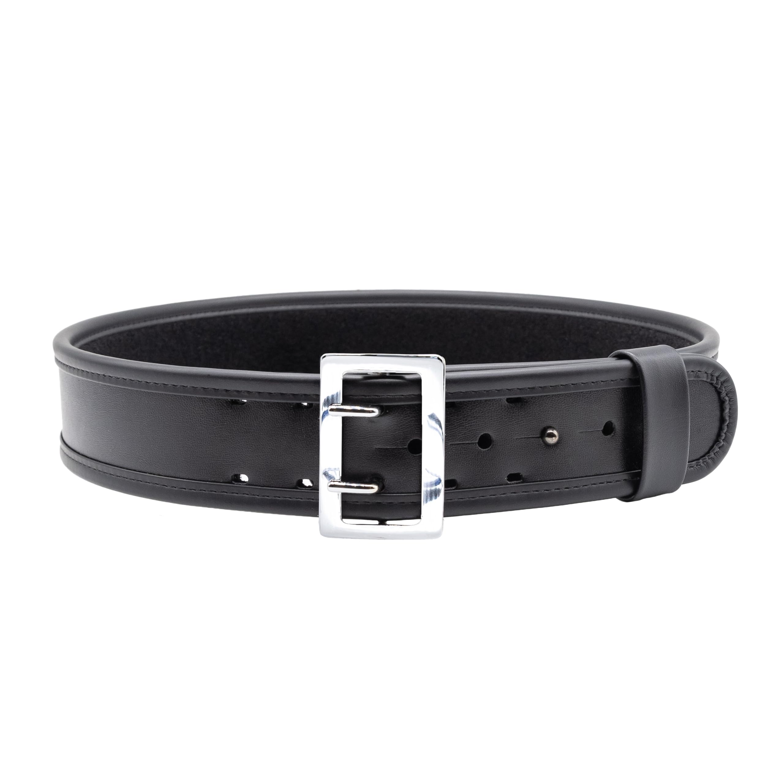 Bianchi 7960 Sam Browne Duty Belt, Fits 2.25 Inches (58 MM) Belt Loops, 30, Chrome Buckle, Basketweave Black