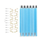 Skybound Universal Replacement Enclosure Poles And Hardware - Complete Set Of 6 Poles - Net Not Included - Blue
