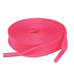 Olukssck 1 Pair Flat Shoe Laces For Sneakers, 25 Wide Athletic Shoelaces Hot Pink 54 Inch(137Cm)
