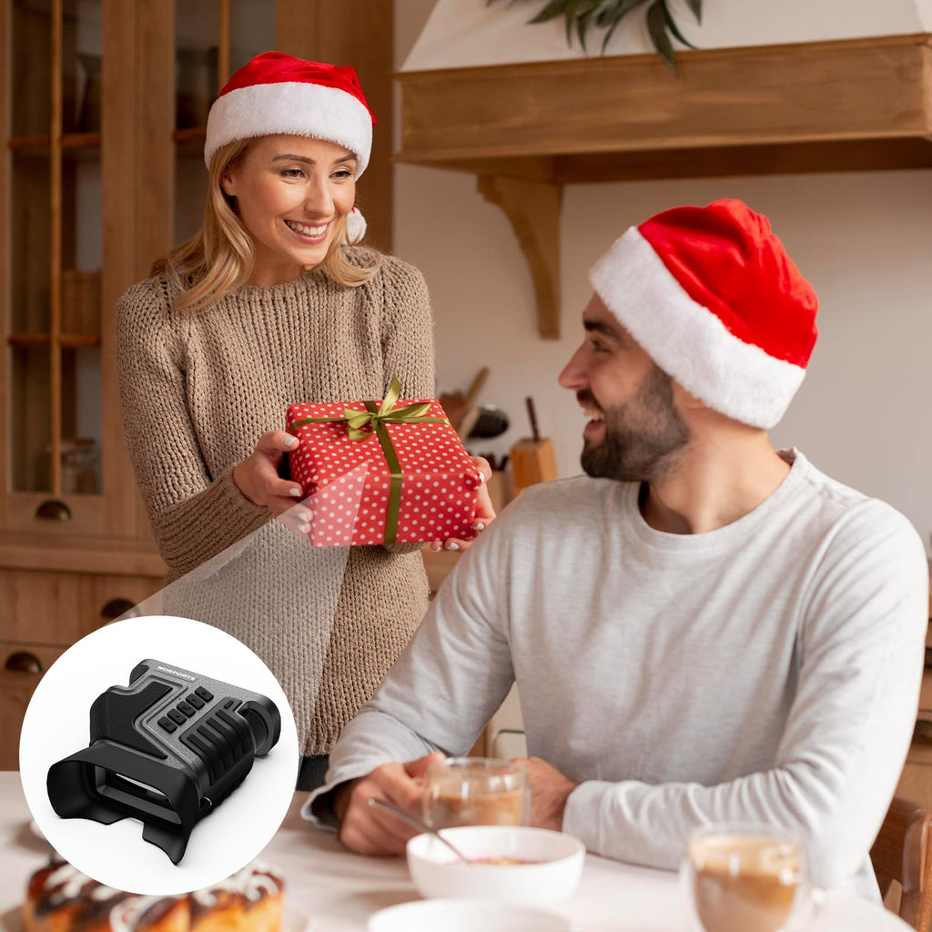 Wosports Night Vision Goggles For Adults - 4K Binoculars, 1315Ft Infrared Scope, 10X Optical Zoom, Digital Zoom Camera, Nvg For