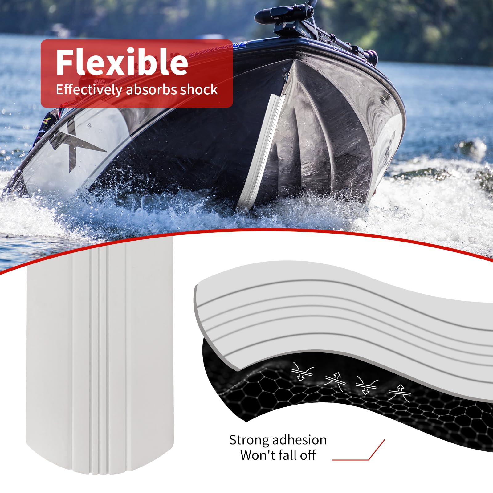 Self-Adhesive Diy Fiberglass And Specific Aluminum Boat Keel Protector, Boat Keel Protector Hull Protector Cover Protects Agains