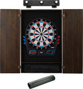 Viper By Gld Products 777 Electronic Dartboard, Metropolitan Espresso Cabinet, Dart Mat & Shadow Buster Dartboard Light Bundle