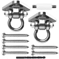 Yyiwhmy 2 Bearing Swing Hangers Heavy Duty 304 Stainless Steel 1500LB Capacity Swing Set Hardware180 for Yoga Porch Swing Seat S