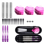 Sanfeng Soft Tip Darts Set For Electronic Dart Board - 16G Darts Barrel Plastic Tip With 50 Rubber O-Rings + 6 Shafts + Extra 50