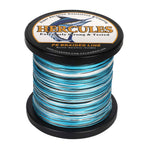 Hercules Braided Fishing Line 2000M 2187Yds 10Lbs-200Lbs Pe Superline 8 Strands (Blue Camo 15Lb/6.8Kg 0.16Mm)