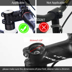 Platt Bike Fork Stem Extender Aluminum Alloy Mtb Bicycle Stem Raiser Handlebar Riser Fit For 1 1/8 Threadless Steerer Tubes,Blac