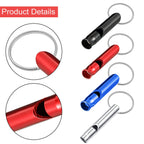 49 Pieces Emergency Whistle With Keychain, Aluminum Keychain Whistle Emergency Survival Whistle Key Chain For Outdoor Camping Hi