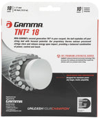 Gamma Tnt2 18G Tennis String, White