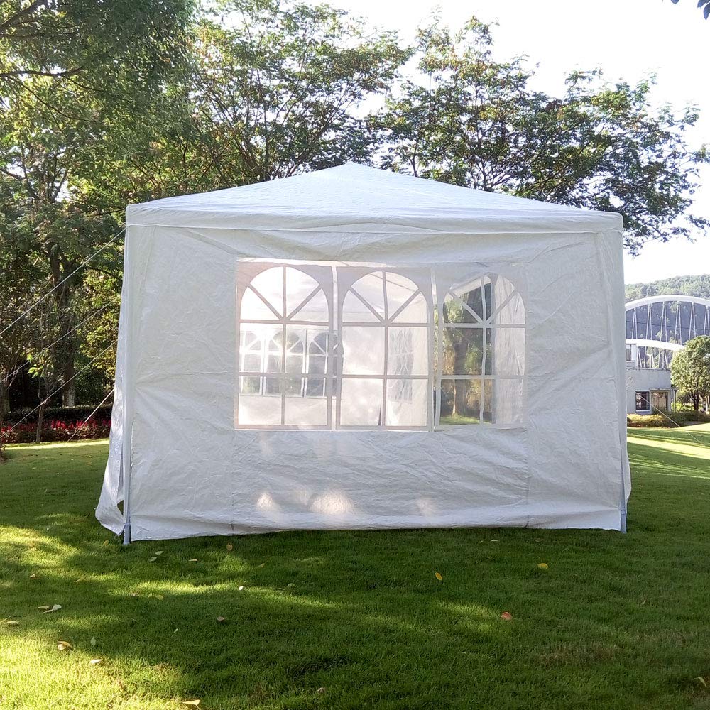 Thxbyebye Wedding Party Tent 3 X 9M Outdoor White Canopy Screen Sun Shelters Houses Gazebos Heavy Duty With 3 Removable Sides Si