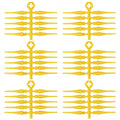 Foilswirl 60 Pcs 2ba Electronic Dart Tips Plastic Dart Tips - Universal Plastic Soft Tip Points(Yellow)