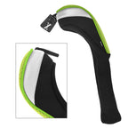 Andux 3Pcs/Set Golf 460Cc Driver Wood Club Head Covers Long Neck With Interchangeable No. Tags Green