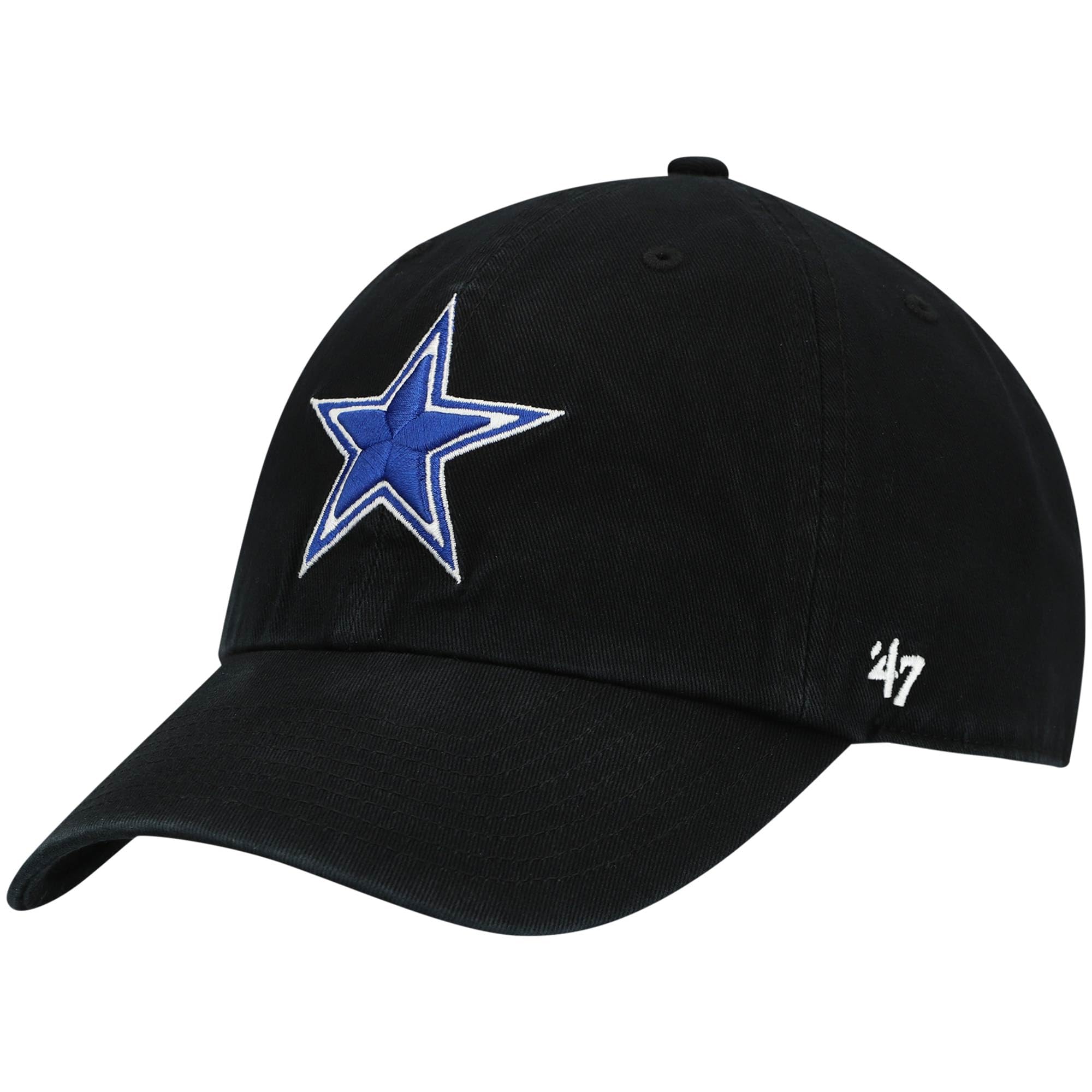 NFL Dallas Cowboys Mens 47 Clean Up, Black, OSFM