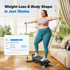 MERACH Balance Board for adults, Mini Stepper with Resistance Bands, Portable Wobble Board Featuring LCD Monitor, 300 lbs Capaci