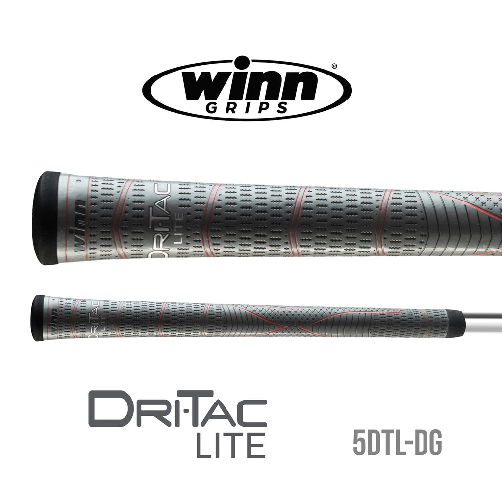 Winn Dri-Tac Lite Standard Golf Grip - The Ultimate In Winn Technology - Tacky, All-Weather Playability - Winndry Polymer - Redu