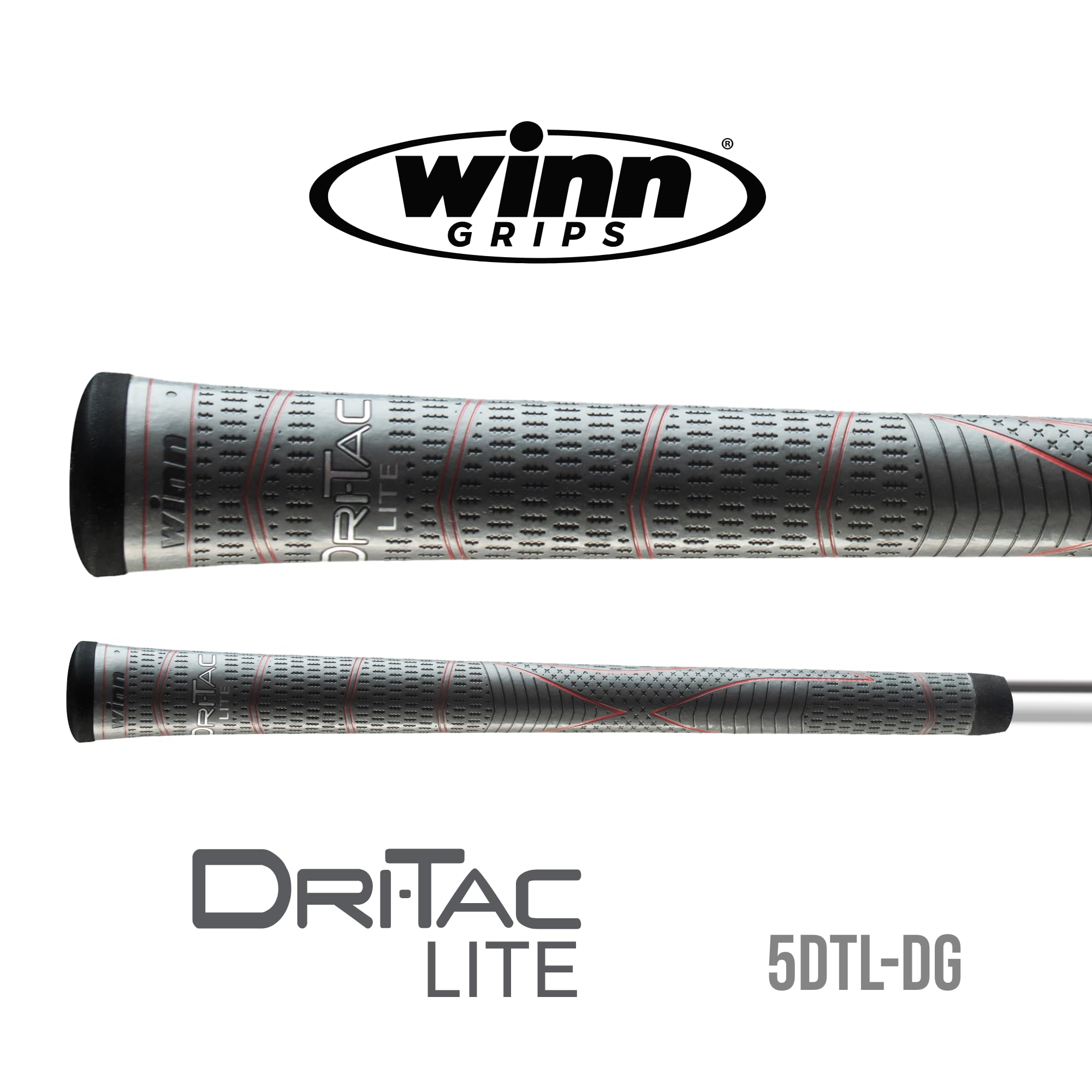 Winn Dri-Tac Lite Standard Golf Grip - The Ultimate In Winn Technology - Tacky, All-Weather Playability - Winndry Polymer - Redu