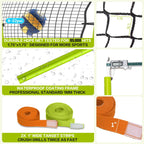 7x4 Ft Volleyball Rebounder Net with Portable Travel Bag, 5-Angle Adjustable Rebounder Net for Practicing Digging, Setting, Spik