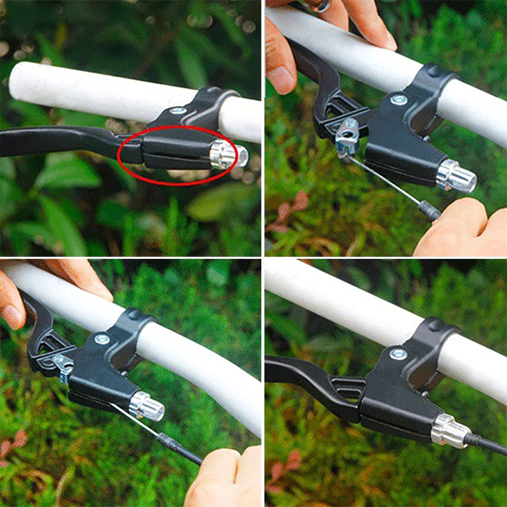 Lomodo 6 Pieces Bicycle Brake Accessories Including 2 Pack Aluminium Alloy?Brake Levers (2.2 Cm In Diameter) And 2 Pair V Brake
