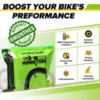 Hydencamm 2 Pack 12 / 12.5 Inch Bike Tube Fit 1.75/1.95/2.125 with 32mm Schrader Valve, 12.5 x 1.95 Bike Tube with 2PCS Levers,