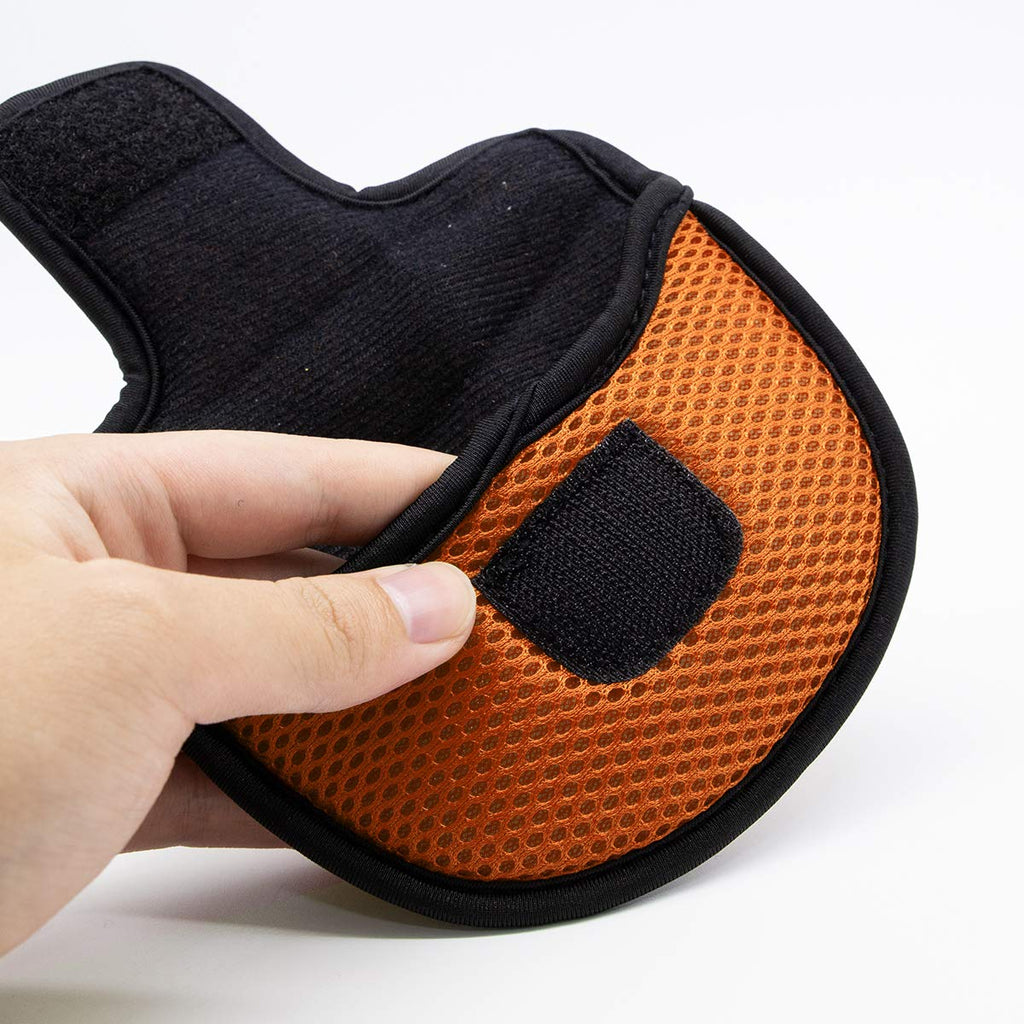 Golf Putter Cover,Mallet Putter Headcover Mesh Golf Putter Head Cover Golf Head Covers With Magic Tape For Heel Shaft Rh Lh Fits