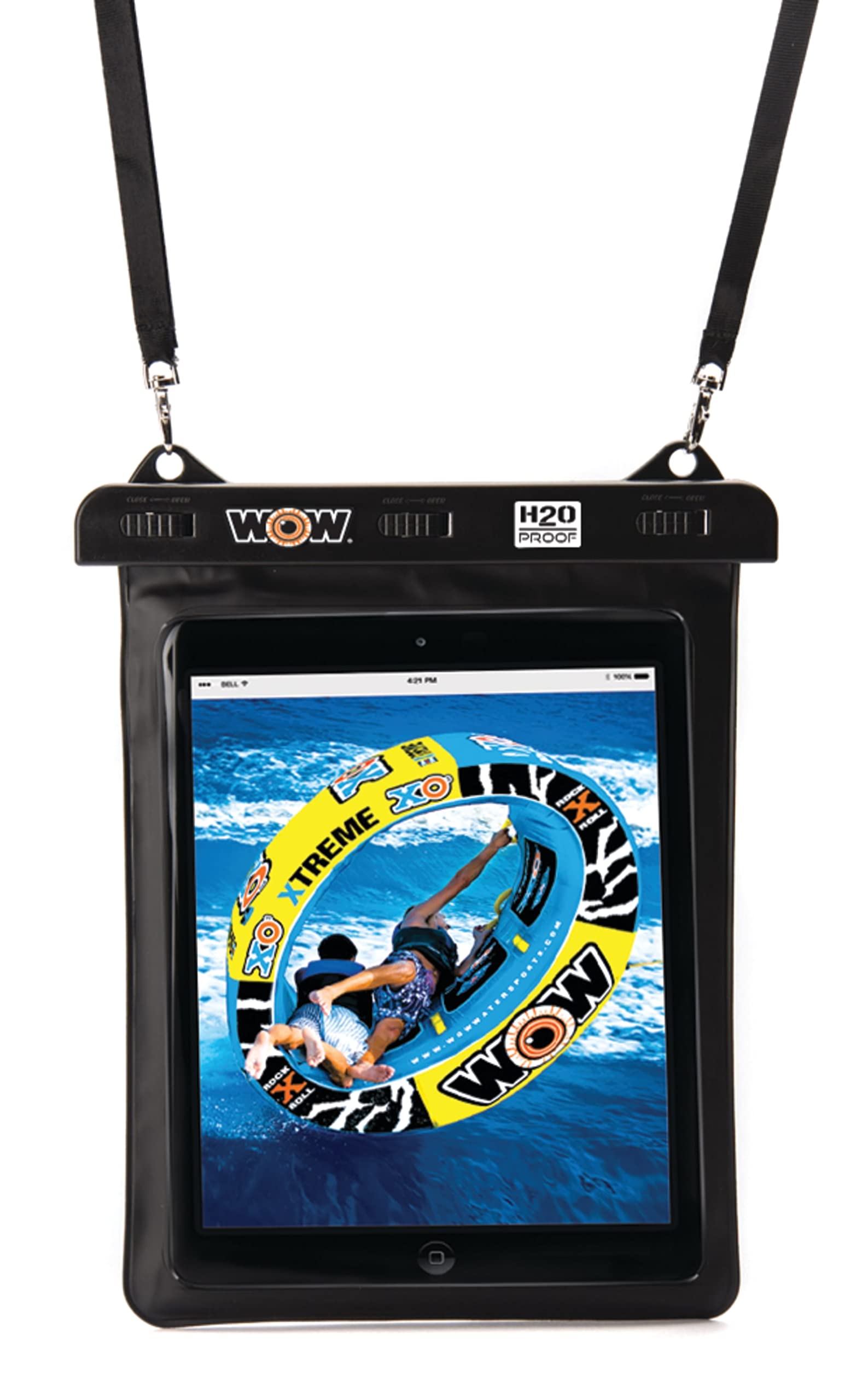 WOW Sports Waterproof Tablet Pouch - 9X12 Inch Snowproof, Dustproof, Sandproof, and Waterproof Tablet Case