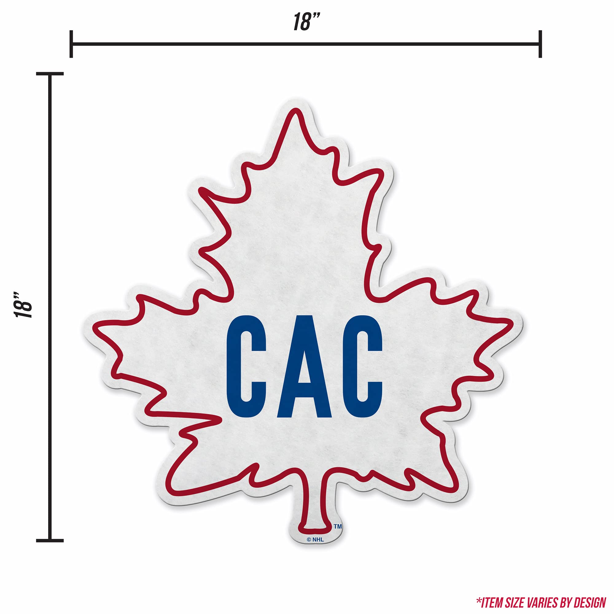 Rico Industries Nhl Montreal Canadiens Retro Shape Cut Pennant - Home And Living Room D  Cor - Soft Felt Ez To Hang