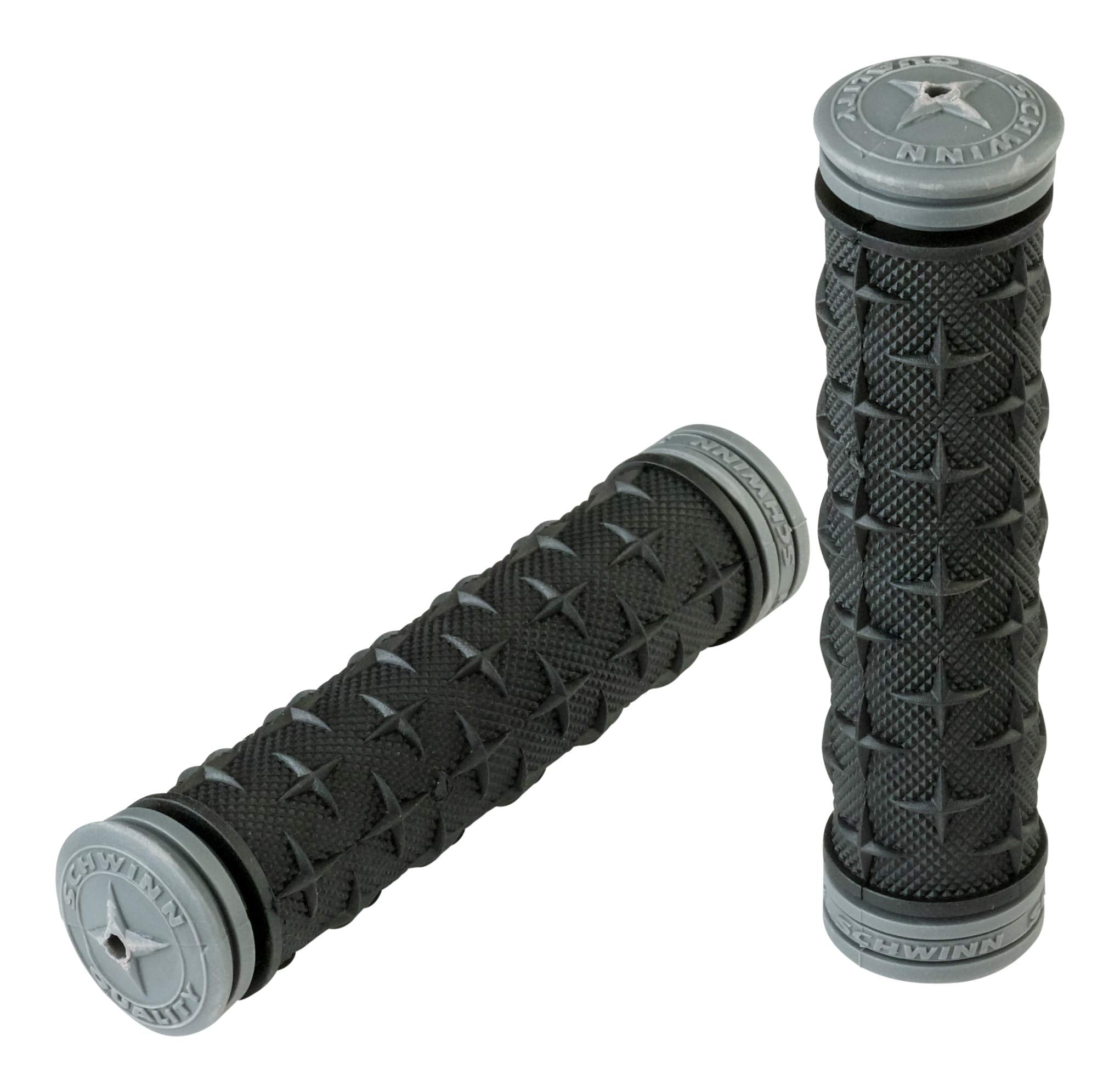 Schwinn Ergonomic Comfort Bicycle Grip, Stylish Black Body With Gray Accents, Fits Most Standard Bike And Scooter Handlebars, Gr