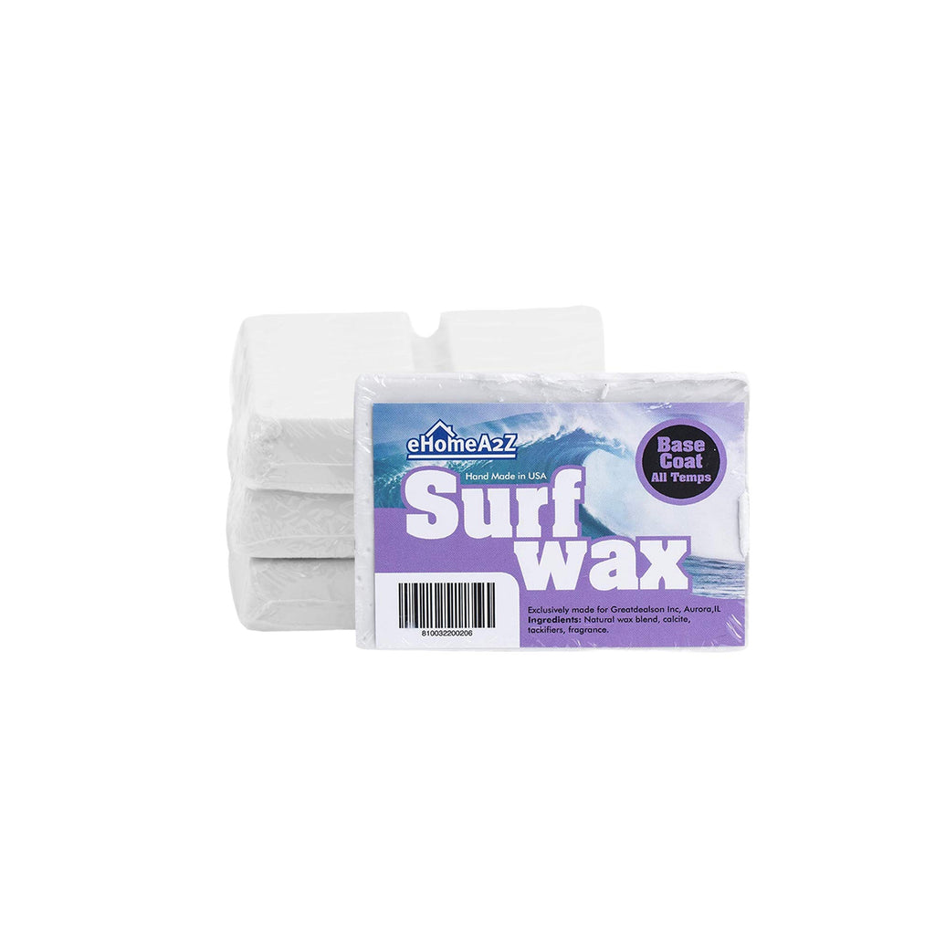 Ehomea2Z Surfboard Wax Basecoat High Performance All Natural 1,2,3,4 Pack (4)