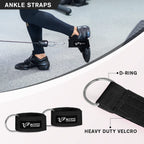 Ritfit Upgraded 7 Pack Barbell Squat Pad Set With Resistance Band,2 Safety Straps,2 Gym Ankle Straps And Carry Bag,Workout For L