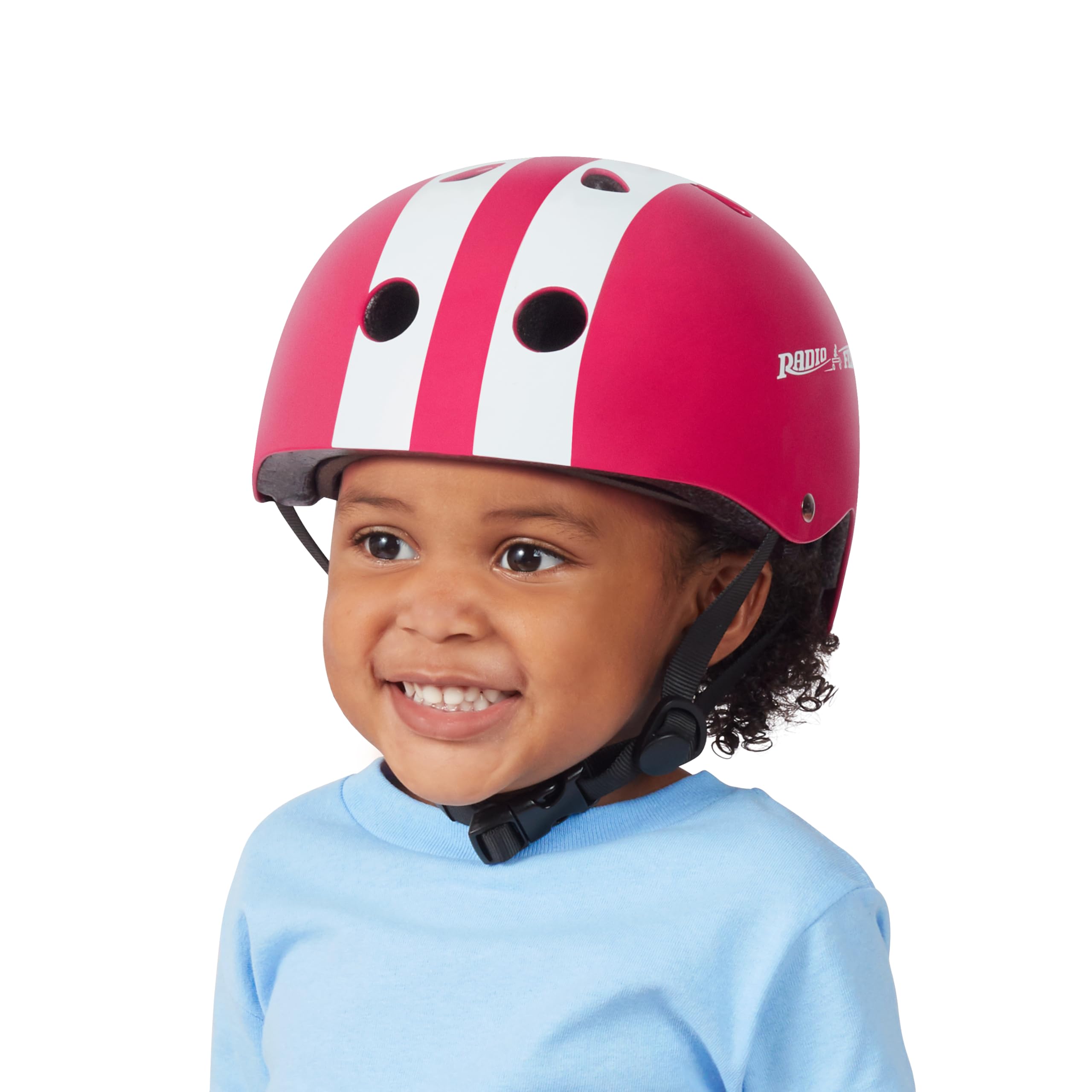 Radio Flyer Kids Helmet, Pink, for Kids 2-5 Years Old, Adjustable Size, Passes U.S. Bicycle Helmet Safety Standard, Great for Bi