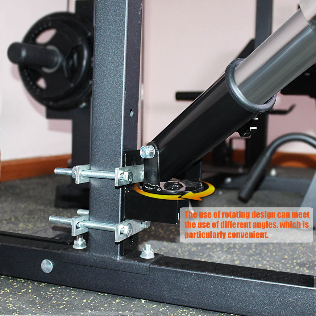Bluslm T Bar Row Platform Landmine Attachments For Squate Rack Or Wall Mount Fits 2-Inch Barbell, Landmine Base Gym Equipment, P
