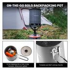 Fire-Maple 600Ml G3 Petrel Ultralight Camping Pot Lightweight Outdoor High Efficiency Foldable Heat Exchanger Pot Portable For H