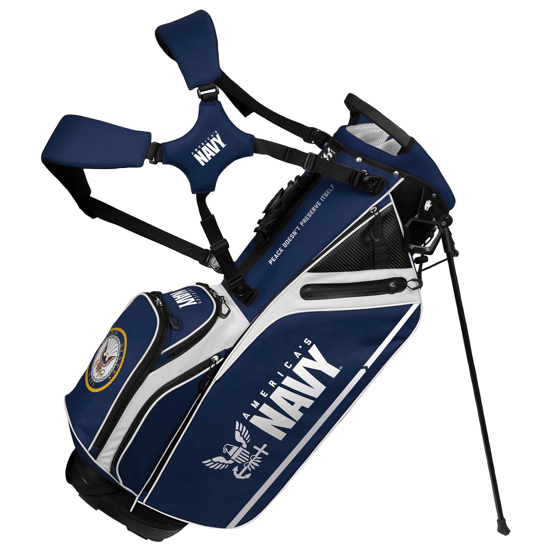 Navy Caddie Carry Hybrid Bag