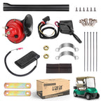 10L0L Golf Cart Turn Signal Kit With Horn Brake Hazard Blinker Light Switch Fits Golf Cart Light Kit With 9-Pin Plug Wiring Harn