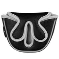 Big Teeth Golf Head Covers Mid Mallet Putter Cover Fit For Odessey Backstryke Center Shaft Putter (Black)