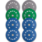 Amgym Color Olympic Bumper Plate, Weights Plates, Bumper Weight Plate, Steel Insert, Strength Training(250Lb Set)