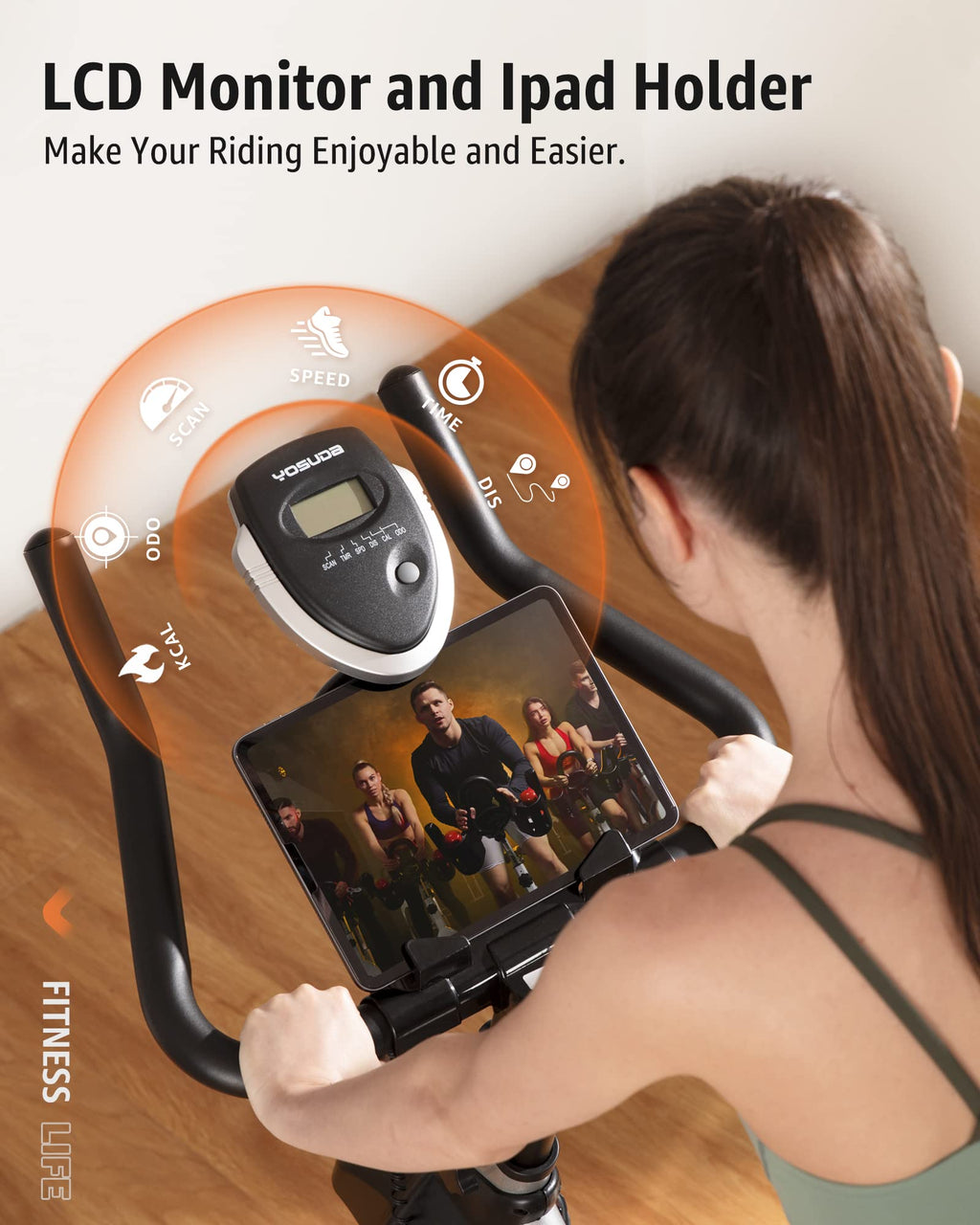 Yosuda Indoor Cycling Bike Stationary Bike - Magnetic Resistance, Cycle Bike With Ipad Mount & Comfortable Seat Cushion, Magneti