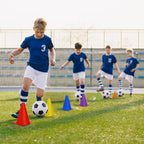 Faswin 30 Pack 7 Inch Plastic Traffic Cones, Sport Training Agility Field Marker Cone For Soccer, Skating, Football, Basketball,