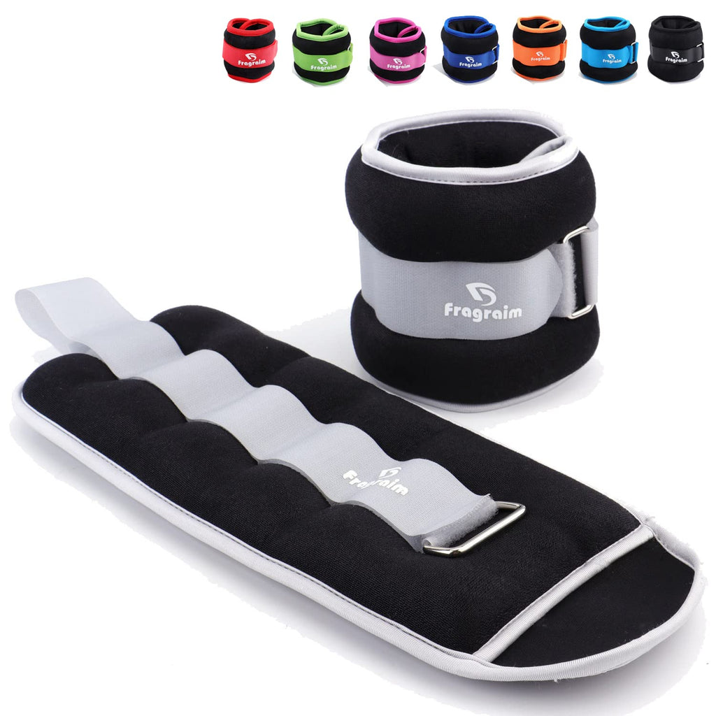 Ankle Weights For Women, Men And Kids - 5 Lbs X 2 Strength Training Wrist/Leg/Arm Weight With Adjustable Strap For Jogging, Gymn
