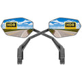 JJZOUEN 2026 Bike Mirror Handlebar Mount, Rotatable Bicycle Rear View Mirrors, Scratch Resistant Convex HD Glass, Safe Bike Rear
