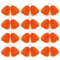 Hooshing 12Pcs Cheerleading Orange Plastic Cheer Pom Poms With Handles For Team Spirit Sports Party Dance
