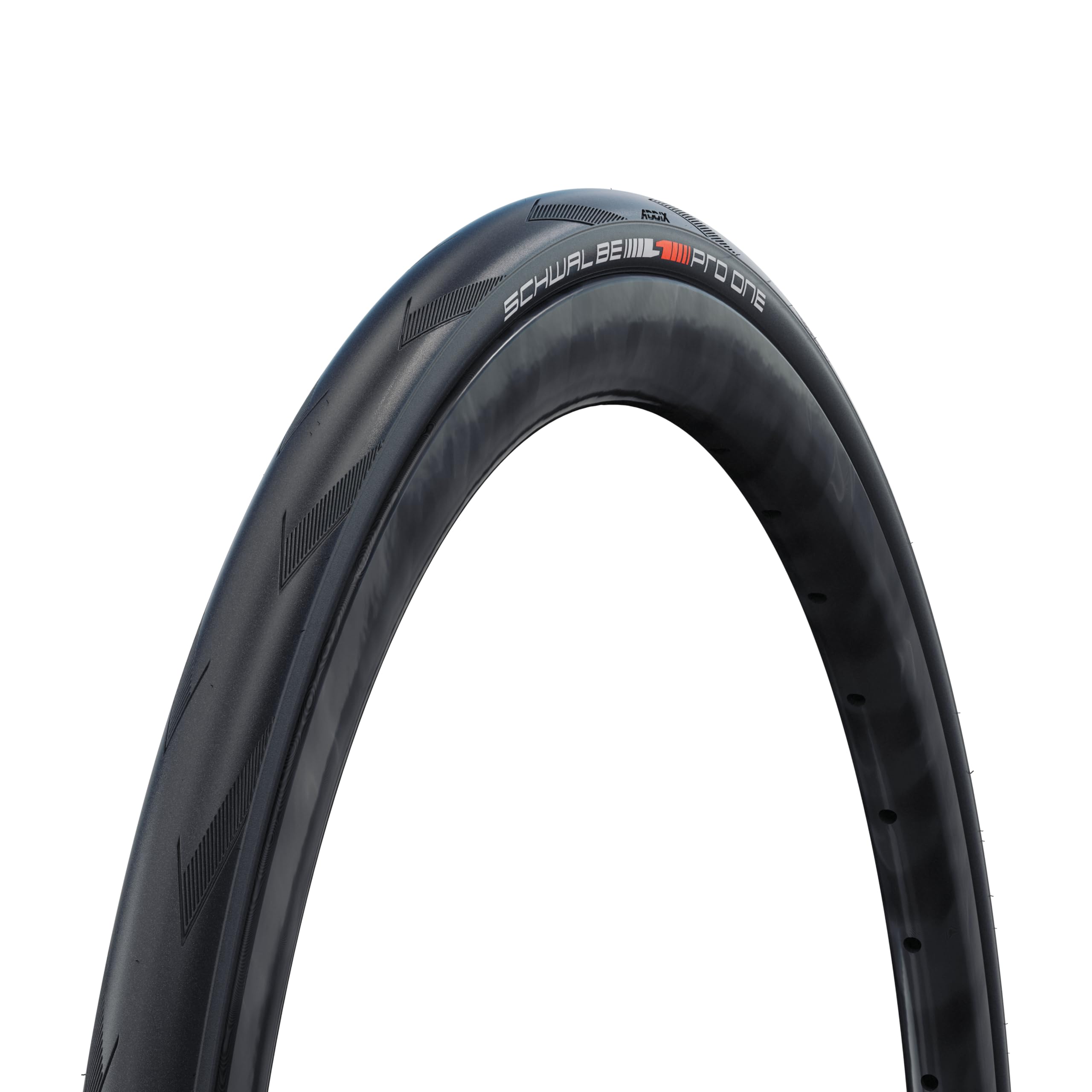 Schwalbe Pro One TLE Road Bike Tire - Tubeless Easy Tire with V-Guard Puncture Protection - Super Race Carcass - Addix Race Comp