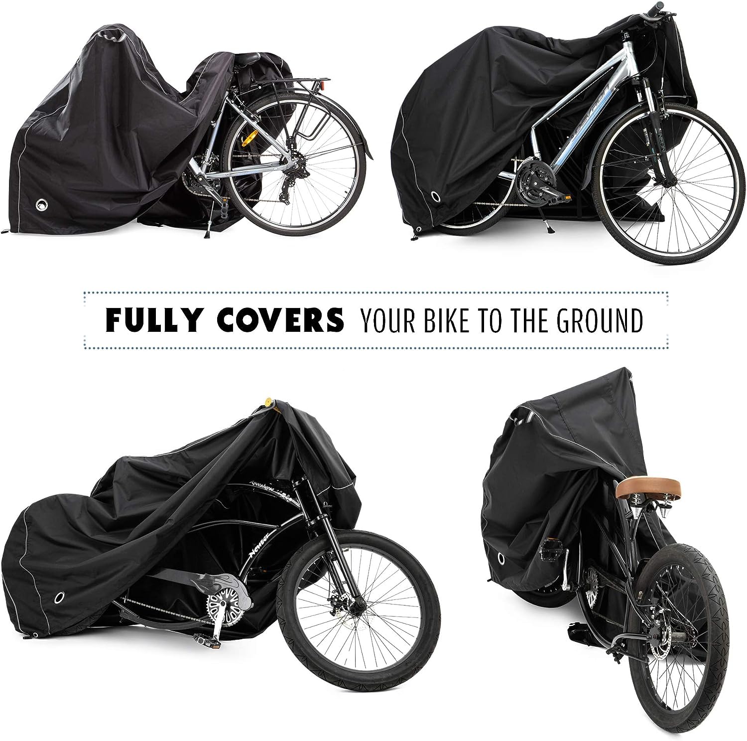 Team Obsidian | Outdoor Storage Or Travel Cover For 1 Bike, Large Bike Cover, Ebike Accessories, Bicycle Cover, Heavy Duty, Elec