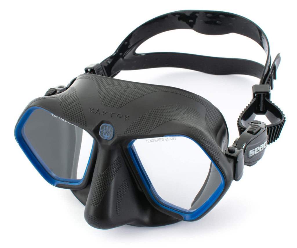 Seac Raptor, Low Volume Mask For Freediving And Spearfishing,Blue