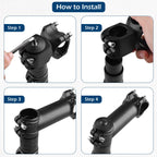 Triwonder 7 Degree 31.8 Bike Stem Bicycle Handlebar Stem Riser Bar Clamp For Mountain Bike Road Bike Bmx Mtb 100Mm 110Mm 120Mm (