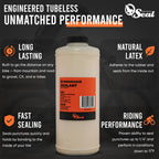 Orange Seal Endurance Formula Bicycle Tire Sealant For Road, Mountain Bike, Cx, Bmx, And Tri Bikes (32 Oz)
