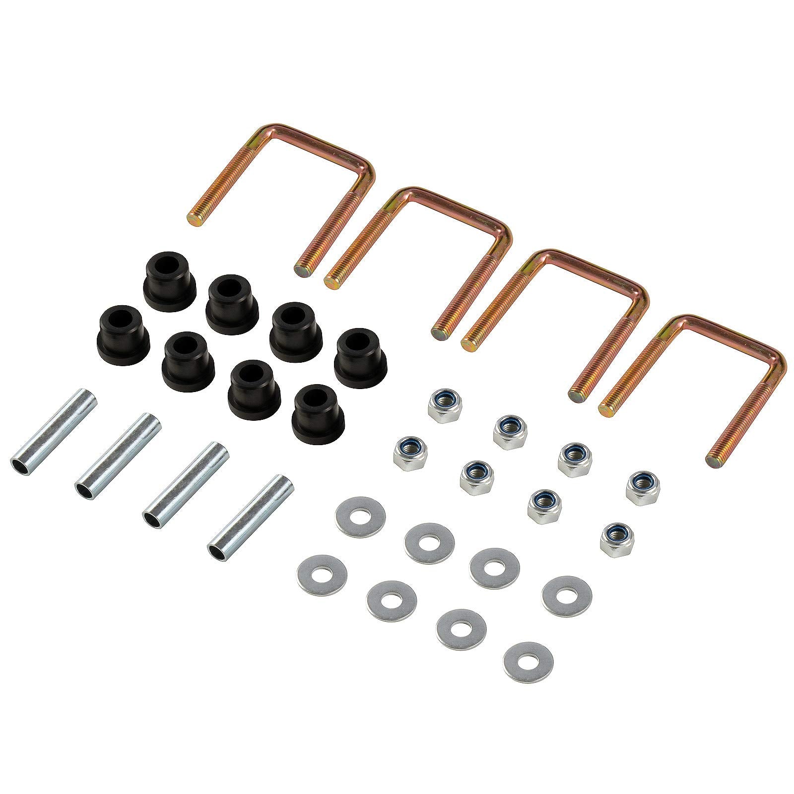 Roykaw Ezgo Txt Rear Heavy Duty Leaf Spring W/Bushings & Sleeves Kit For 1994-Up Golf Cart - 4 Leaf