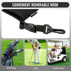 XINQIDAI Golf Club and Golf Ball Cleaning Bag - Cleans Club Grooves, Golf Bag Accessories,Waterproof Clean Face Tech, Detachable