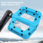 Fooker Mtb Pedals Mountain Bike Pedals 3 Bearing Non-Slip Lightweight Nylon Fiber Bicycle Platform Pedals For Bmx Mtb 916
