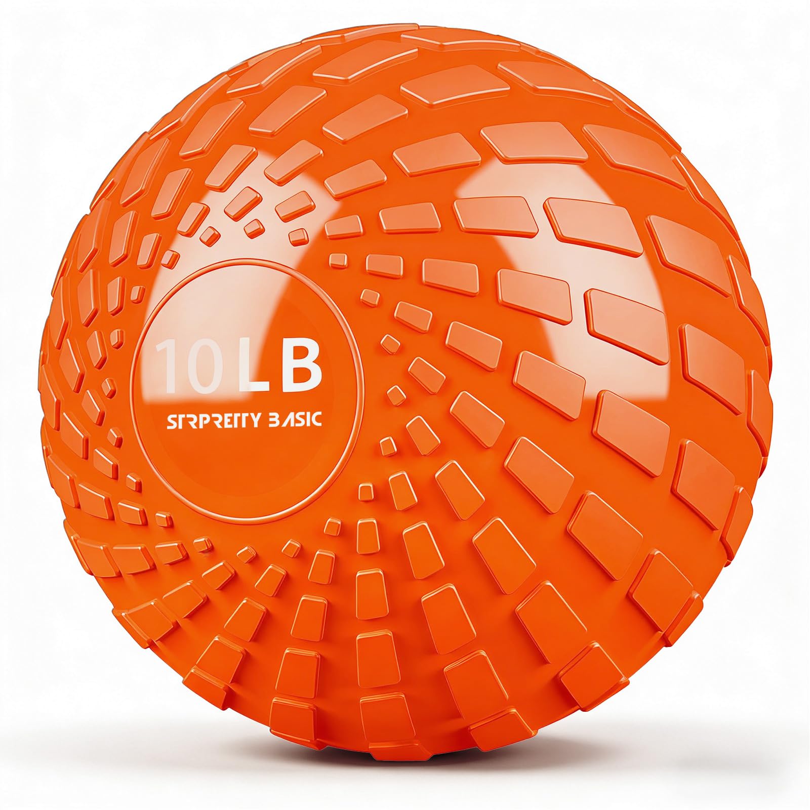 STRPRETTY BASIC Medicine Ball 10 lbs Slam Ball Weighted Balls for Exercise Strength and Crossfit Workout (Dynamic Orange)
